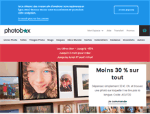 Tablet Screenshot of photobox.fr